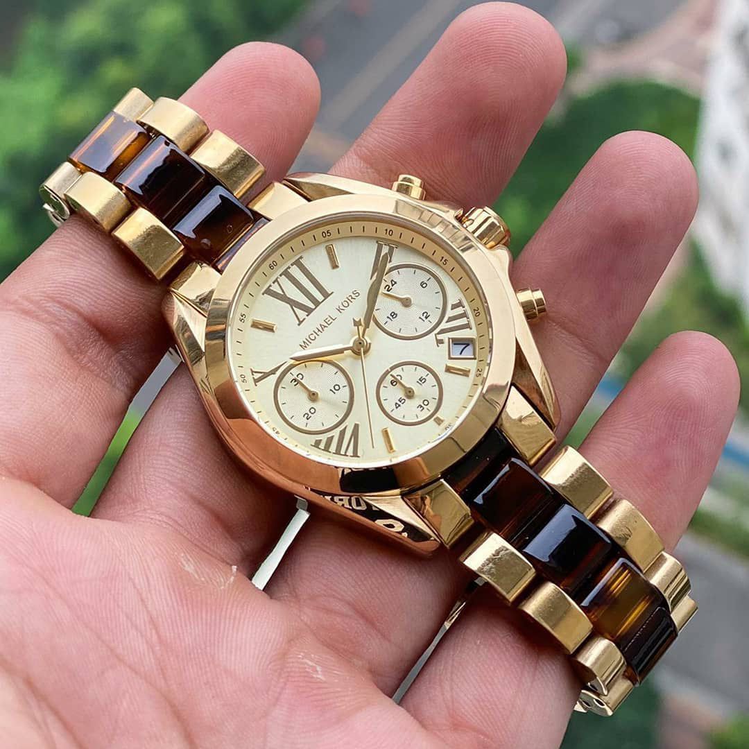 MICHAEL KORS GREEN CHRONOGRAPH – GOLDEN GLAMOUR EDITION